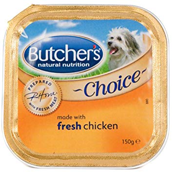 Butchers Choice Chicken & Liver Wet Dog Cans - 12 x 150g